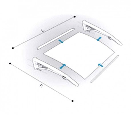 003452 Toldo de policarbonato para exterior 90x120cm