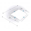 003452 Toldo de policarbonato para exterior 90x120cm