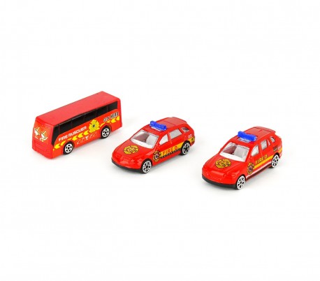 103623  Cuartel  garaje de Bomberos Playset 3 coches oficiales accesorios y adhe