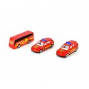 103623  Cuartel  garaje de Bomberos Playset 3 coches oficiales accesorios y adhe