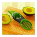 035215 Cortaverduras 3 en 1 para rebanar, cortar y sacar los huesos del aguacate