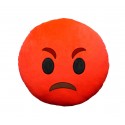 557315 Almohada emoticono motivo Enfadado de 30 cm ø