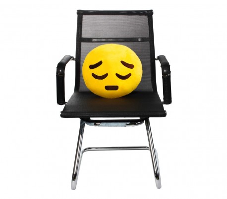 557315 Almohada emoticono motivo cara Triste de 30 cm ø