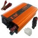 Inversor 1000w 12v 220v usb  camper coche modelo color naranja