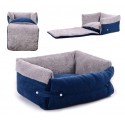 Cama suave para mascostas extensible doble función 82x46x18 cm