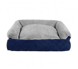 Cama suave para mascotas extensible doble función 112x55x18 cm