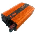 Inversor 1000w 12v 220v usb  camper coche modelo color naranja