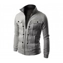 3401 Chaqueta de hombre mod. BLAKE con interior de felpa slim fit en tres colore