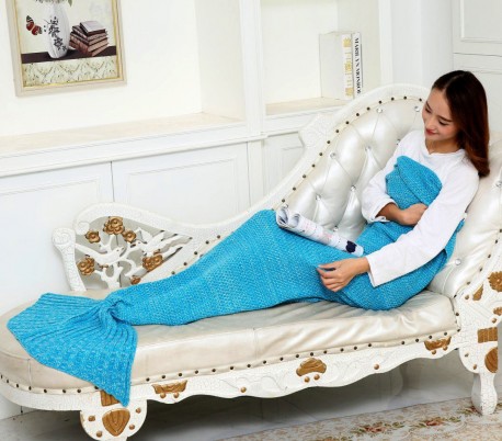 3402 Manta con forma de cola de sirena 180x100 cm