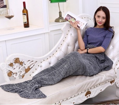 3402 Manta con forma de cola de sirena 180x100 cm