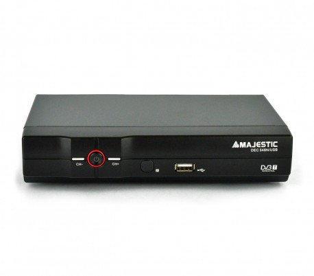 DEC 548N/USB Decodificador televisión TDT anchos de banda VHF y UHF Majestic