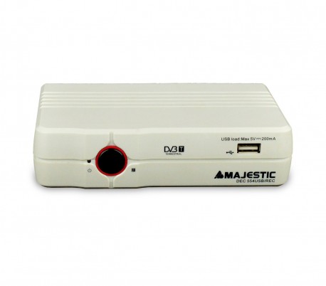 DEC 554 USB/Rec TDT para anchos de banda VHF y UHF doble EUROCONECTOR Majestic