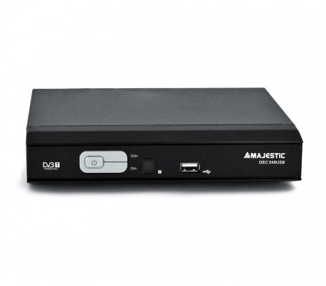 DEC 548 USB TDT para anchos de banda VHF y UHF doble EUROCONECTOR Majestic