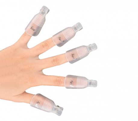 3422 Kit de 10 cubiertas para eliminar geles semipermanentes