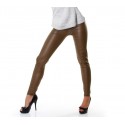 851223 Leggins efecto piel color Marrón claro diferentes tallas