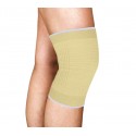 068089 Set de 2 soportes para rodilla de algodón elástico EVERTOP amarillo