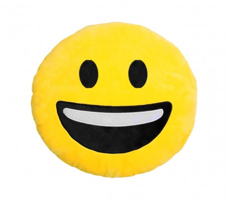 557316 Cojín emoji giño ojo color amarillo ø 34 cm emoticono