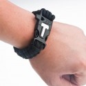 Pulsera de la supervivencia con cuerda - pedernal - cortador  Pulsera de la supervivencia con cuerda - pedernal - cortador