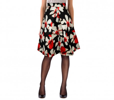 61350 3 Set de 3 faldas mod.Rosemary años 50 estampado de flores