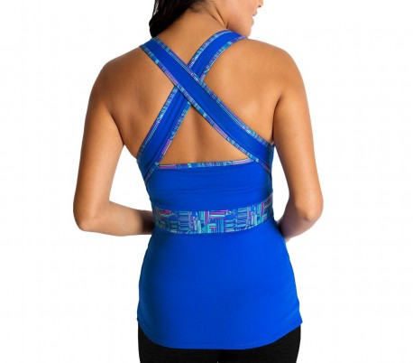 BU1018 Camiseta de deporte para mujer parte delantera forma de lagrima mod. Tear