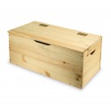 056493 Cajón madera de pino para almacenamiento de 14 mm 100x48x38 cm