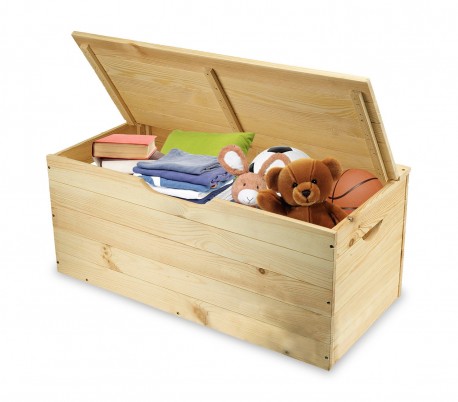 056493 Cajón madera de pino para almacenamiento de 14 mm 100x48x38 cm