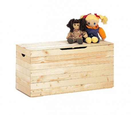 056493 Cajón madera de pino para almacenamiento de 14 mm 100x48x38 cm