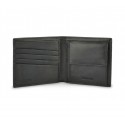 S09 Cartera negra para hombre CALVIN KLEIN de piel con porta monedas