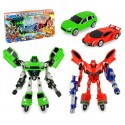 37749 Power robot transformable en coche con armas en dos colores