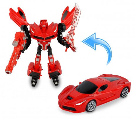 37749 Power robot transformable en coche con armas en dos colores