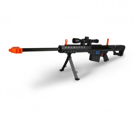 374907 Rifle de juguete de francotirador para niños con luces y sonidos realista