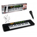 100378 Teclado electrónico de juguete con micrófono 32 teclas con 8 melodías