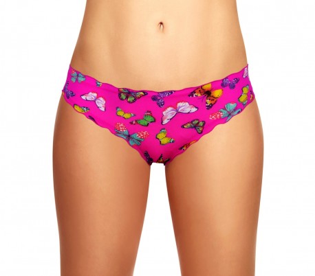 9956 Paquete de 12 braguitas brasileñas motivo mariposas en cuatro colores