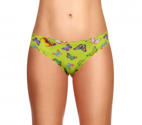 9956 Paquete de 12 braguitas brasileñas motivo mariposas en cuatro colores