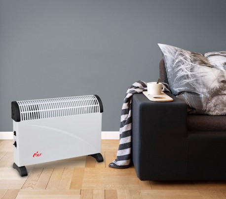 CH-2000A Calefactor electrico JCF 2000 Watt tres niveles de potencia Blanco