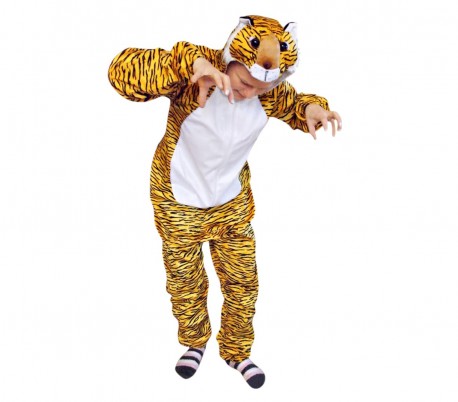 227646 Disfraz carnaval motivo Tigre para niño y niña con cremallera -1 a 4 años