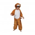 227691 Disfraz de carnaval de Leona niño y niña con cremallera onesie -1 a 4 año