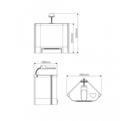 Acuario de plástico duro de 4,5 litros 6 2W LED con filtro de ahorro de energía 