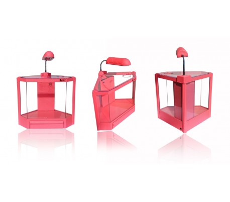 Acuario de plástico duro de 4,5 litros 6 2W LED con filtro de ahorro de energía 