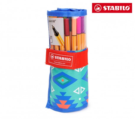 Set 25 rotuladores punta fina de  0,4 mm STABILO point88 8825-061