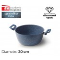 Cacerola antiadherente con dos asas 20 cm Accademia Mugnano GRANITO BLU Cacerola antiadherente con dos asas 20 cm Accademia Mugnano GRANITO BLU