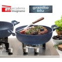 Cacerola antiadherente con dos asas 20 cm Accademia Mugnano GRANITO BLU Cacerola antiadherente con dos asas 20 cm Accademia Mugnano GRANITO BLU