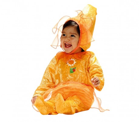 156557 Disfraz de carnaval motivo GIRASOL ( 3 a 12 meses)