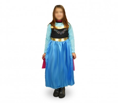 537745 Disfraz de carnaval motivo PRINCESA DEL REINO FRIO( 3 a 12 años )