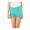 F9330 Pantalones cortos mujer mod. Denise bordados en tejido elástico suave F9330 Pantalones cortos mujer mod. Denise bordados en tejido elástico suave