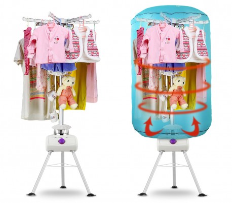 930048 Tendedero secador eléctrico con temporizador de aire caliente 145 x 60 cm