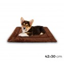 3002 Cama de terciopelo suave para perros tamaño S marrón 42 x 30 cm3002 Cama de