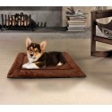 3002 Cama de terciopelo suave para perros tamaño S marrón 42 x 30 cm3002 Cama de