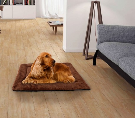 3002 Cama de terciopelo suave para perros tamaño S marrón 42 x 30 cm3002 Cama de
