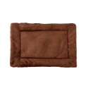 3002 Cama de terciopelo suave para perros tamaño M marrón 48 x 41 cm